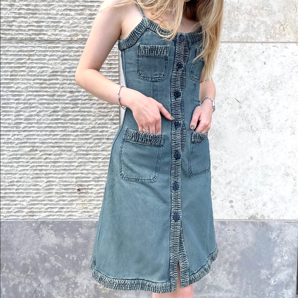 Chanel Blue Versailles 02 Denim Dress